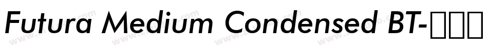 Futura Medium Condensed BT字体转换